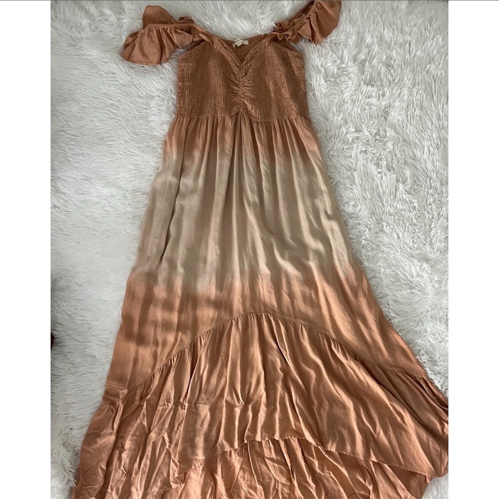 Long Tie Die Maxi Dress
